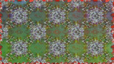 Raster illüstrasyonu. Kusursuz Tony kumaş deseni. Küçük çiçekteki sevimli çiçek deseni. Modaya uygun kumaş deseni.