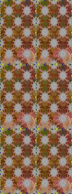 Tomurcukları papatya çiçekleri olan sevimli bir çiçek deseni. Kumaş, tekstil, duvar kağıdı baskısı için. Eskiz geçmişi. Eski usul. Miles Fleur, süslü püslü bir süs. Raster illüstrasyonu.