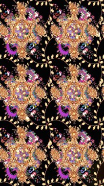 Güzel kumaş deseni. Küçük çiçekteki sevimli çiçek deseni. Güzel karalamalı çiçek desenli çizim. Raster illüstrasyonu.