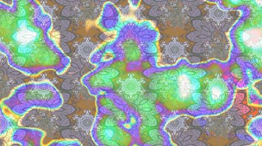 Raster suluboya çiçek deseni, narin çiçekler, gri ve yeşil çiçekler, tebrik kartı şablonu. Güzel kumaş deseni.