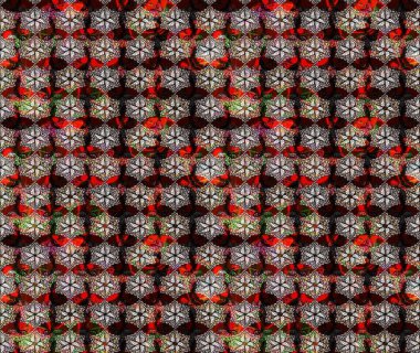 Güzel kumaş deseni. Raster suluboya deseni, narin çiçekler, kahverengi çiçekler, tebrik kartı şablonu..