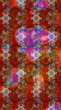 Parlak elementlerin. Çizim çiçek deseni duvar kağıdı, web sitesi arka planı, ambalaj kağıdı, davetiye, broşür, afiş veya web sitesi için kullanılabilir. El çizimi Raster illüstrasyonu.