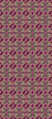 Barok tarzında kusursuz bir doğulu süsü. Raster geleneksel altın pürüzsüz desen mor, kahverengi ve gri renkler.