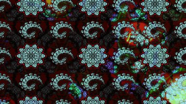 Küçük çiçekte güzel bir çiçek deseni var. Raster deseni. Çiçekli çiçek deseni, suluboya..