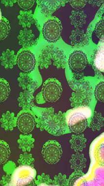 Küçük çiçekteki sevimli çiçek deseni. Güzel kumaş deseni. Raster illüstrasyonu. Güzel karalamalı çiçek deseni çiz..