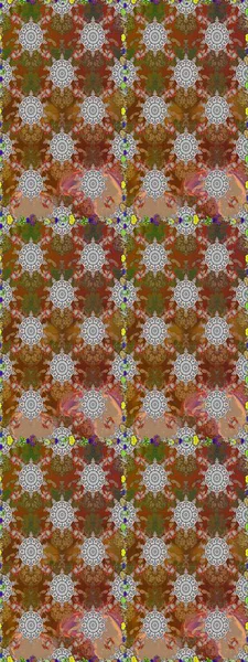 Tomurcukları papatya çiçekleri olan sevimli bir çiçek deseni. Kumaş, tekstil, duvar kağıdı baskısı için. Eskiz geçmişi. Eski usul. Miles Fleur, süslü püslü bir süs. Raster illüstrasyonu.