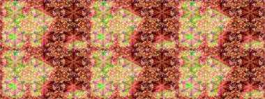 Modern çiçek arkaplanı. Parlak renkli çiçekleri ve sarı ve kırmızı renkli yaprakları olan harika bir çiçek deseni. Halk tarzı. Moda baskıları için zarif bir şablon.