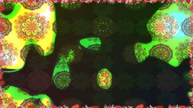 Yumuşak, bahar çiçekli arka plan. Çiçekli karalama şeklinde Raster çiçek deseni. Gri ve yeşil renkte çiçekler.