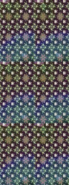 Düz Çiçek Elementleri Tasarımı. Renkli Bahar Teması eskiz kalıbı. Raster illüstrasyonundaki çiçek desenli çizim. Süslü kumaş deseni.