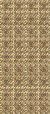 Kahverengi, bej ve nötr renklerde altın element. Doku arka planında altın duvar kâğıdı. Barok tarzında altın çiçekli süs. Damask kusursuz yinelenen arkaplan.