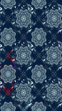 Raster. Sabıka fotoğraflarında, bebek kıyafetlerinde, duvar kâğıtlarında, paket kutularında falan kullanılabilir. Zarif, parlak ve eskiz mavi çiçek deseni tasarımı.