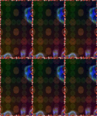 Raster Güzel kumaş deseni. Raster suluboya deseni, narin çiçekler, gri ve kahverengi çiçekler, tebrik kartı şablonu..