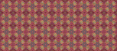 Kusursuz klasik altın desen. Altın elementlerle bej, kahverengi ve mor renklerde altın desenler. Raster geleneksel oryantasyon süsü.