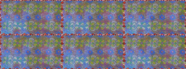 El çizimi. Çiçekler, dallar, bitkiler ve çiçekler. Raster illüstrasyonu. Güzel kumaş deseni.