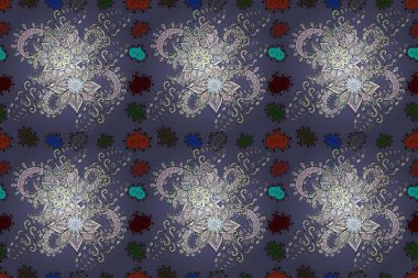 Çiçekli karalama şeklinde Raster çiçek deseni. Hoş renklerde çiçekler. Nazik, narin çiçek arkaplanı.