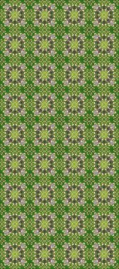 Altın desenli yeşil, gri ve nötr renklerde altın elementler. Kusursuz klasik altın desen. Raster geleneksel oryantasyon süsü.