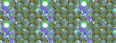 Parlak renkli çiçekleri ve yeşil ve mavi renkli yaprakları olan harika bir çiçek deseni. Modern çiçek arkaplanı. Halk tarzı. Moda baskıları için zarif bir şablon.