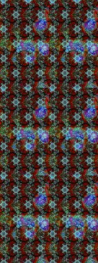 Küçük çiçekteki sevimli çiçek deseni. Raster illüstrasyonu. Güzel karalamalı çiçek desenli çizim. Güzel kumaş deseni.