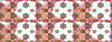 Tebrik kartı geçmişi, boyama kitabı, arkaplan ve tekstil için kullanılabilir. Etnik Mandala havlusu. Raster Henna tarzı. Kusursuz süs izi. Sınır Hindistan çiçek desenli paisley patentli.