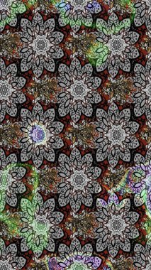 Modaya uygun kumaş deseni. Küçük çiçekteki sevimli çiçek deseni. Raster illüstrasyonu. Tony 'nin kumaş desenini çiz.