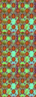 Cute flowers. Raster Trendy fabric pattern. Line seamless pattern.