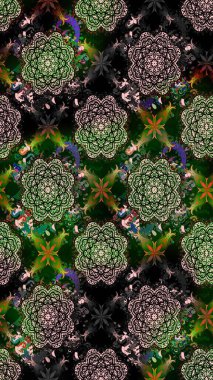 Yumuşak, bahar çiçekli arka plan. Çiçekli karalama şeklinde Raster çiçek deseni. Siyah renkte çiçekler.