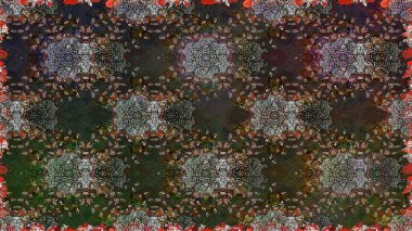 Çiçek deseni. Çiçek dikişsiz arka plan. Raster illüstrasyon. Süs bahar bahçe dokusu gelişmek.