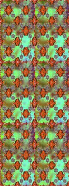 Cute flowers. Raster Trendy fabric pattern. Line seamless pattern.