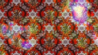 Kahverengi ve nötr renklerde çiçekler. Çiçek süslemeli çizim deseni. Raster illüstrasyonu.