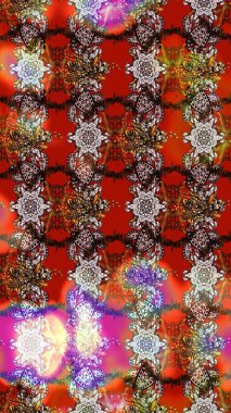 Eski usul küçük çiçekli şirin bir eskiz deseni. Moda arka planında parlak buketler. Kumaş, duvar kağıdı ve kağıt üzerine baskı yapmak için gelişen arka plan. Raster illüstrasyonu.