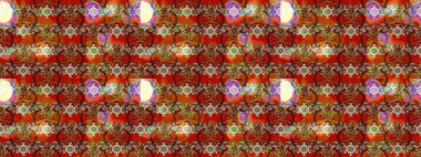 Raster deseni. Bahar çiçekleriyle desen dalla, kahverengi renklerle çiçek siluetiyle.