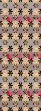 Hediye ambalaj kağıdı, tebrik kartları, posterler ve pankart tasarımı. Raster düz çiçek çizim deseni. Çiçekler bej ve nötr renklerde.