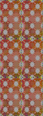 Hediye ambalaj kağıdı, tebrik kartları, posterler ve pankart tasarımı. Kahverengi renkli çiçekler. Raster düz çiçekleri pürüzsüz desen.