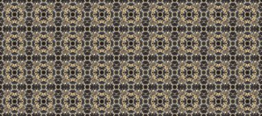 Kusursuz altın desen. Çiçek desenli altın metal. Altın elementli gri, bej ve kahverengi renkler. Raster altın çiçek süsü brokar kumaş ve cam desenli..