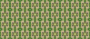 Barok tarzında kusursuz bir doğulu süsü. Yeşil, bej ve nötr renklerde altın elementler. Geleneksel klasik raster altın pürüzsüz desen.