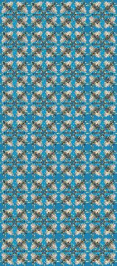 Altın antika ortaçağ dekoratifi, yapraklar ve mavi, gri ve nötr renklerde altın desenli desenler. Kusursuz kraliyet lüksü, altın barok kumaş rengi..