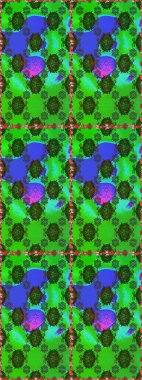 Çizgi çizimi kalıbı. Şirin çiçekler. Raster Moda kumaş deseni.