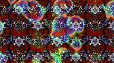 Çiçekli çiçek deseni, suluboya. Raster illüstrasyonu. Renkli Bahar Teması eskiz kalıbı. Çiçekler kahverengi, kırmızı ve gri renklerde. Düz Çiçek Elementleri Tasarımı.