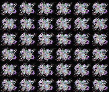 Çiçeğin suluboya çizimlerinin mükemmel deseni. Raster illüstrasyonu. Dekorasyon ve tasarım için güzel bir desen. Moda baskısı. Suluboya çizim kalıbı. Eski.