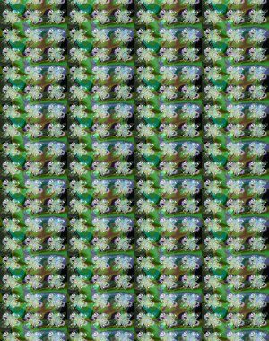 Şirin çiçekli, desenli, yeşil ve nötr renklerde renkli eskiz deseni. El çizimi çiçek çizimi deseni (fayans). Tekstil için suluboya çizim deseni.