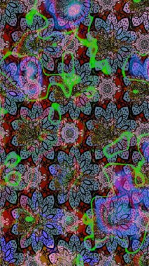 Organik elementler. Botanik çizim kalıbı. Suluboya etkisi. Raster deseni.