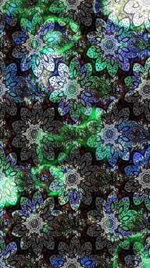 Elle boyanmış suluboya resim çizimleri, çiçekler ve bitkiler. Gri ve siyah renkte çiçekler.