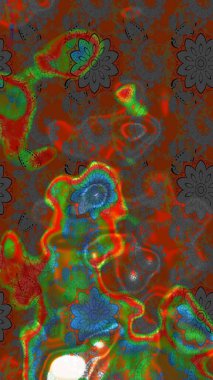 Raster illüstrasyonu. Egzotik çiçekler, kahverengi ve gri renkler üzerine botanik, parlak, klasik bir doğa. Klasik tropikal doğal elementlerin suluboya seti.