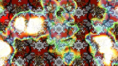 Çiçeksel çizim kalıbının yansıması. Vadinin çiçekleri tarafsız ve gri renklerde.