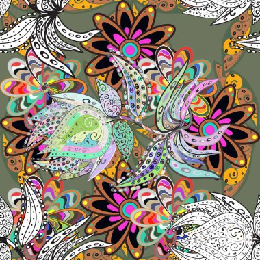 Büyük bir çiçek boyası seti. Kartlar, davetiyeler, tarih kartları ve daha fazlası için kullanılabilir. Tatlı suluboya, dikişsiz çiçek deseni.