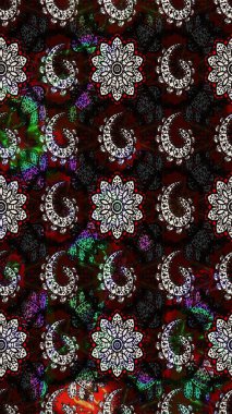 Renkli Bahar Teması eskiz kalıbı. Güzel çiçek deseni. Düz Çiçek Elementleri Tasarımı. Siyah ve gri renkte çiçekler.