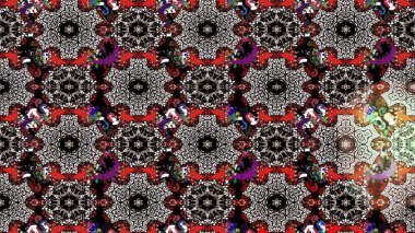 Raster illüstrasyonu. Siyah ve nötr renklerde çiçekler. Küçük çiçekte sevimli çiçek deseni var..