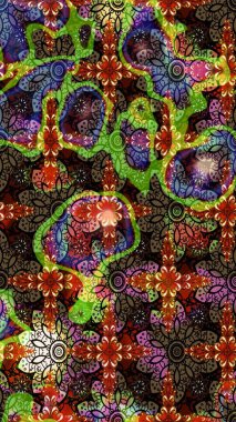 Nazik romantik baskı. Tatil havası. Kahverengi ve siyah renkli çiçekler. Bahar mevsimi. Raster güzel bir çiçek deseni çiziyor..