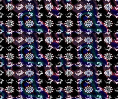 Siyah ve mavi renkte çiçekler. Renkli Yaz Temalı eskiz kalıbı. Çiçekli eskiz çizimi. Düz Çiçek Elementleri Tasarımı.