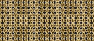 Gri, bej ve kahverengi renklerde, altın elementlerle klasik, pürüzsüz desen. Raster illüstrasyonu.